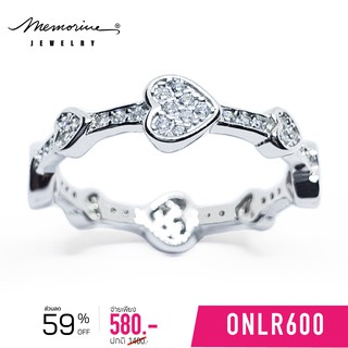 Memorine Jewelry แหวนเงินแท้ 925 ฝังเพชรสวิส (CZ) : ONLR600