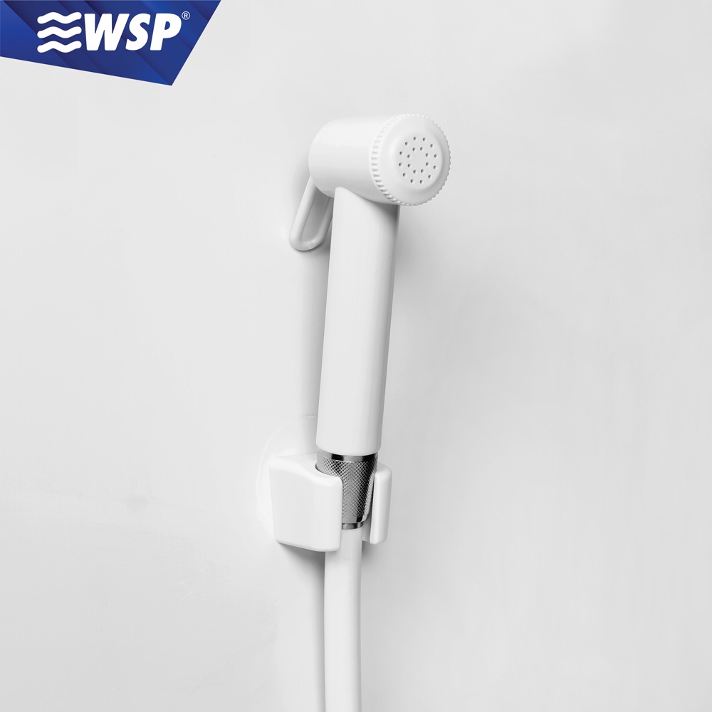 WSP ชุดที่ฉีดชำระ พร้อมสายฉีด รุ่น R-45W (สีขาว)