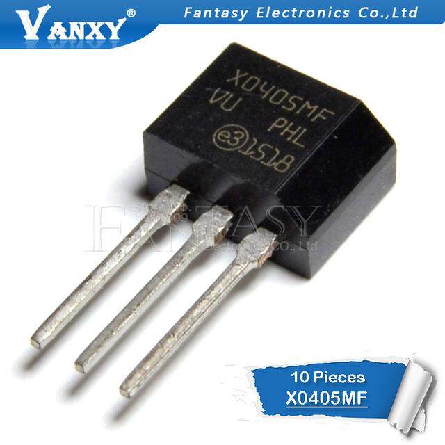10 ชิ้น X0405MF TO-202 X0405 0405MF TO-202-3 SCRs 4.0 Amp 600 โวลต์ใหม่