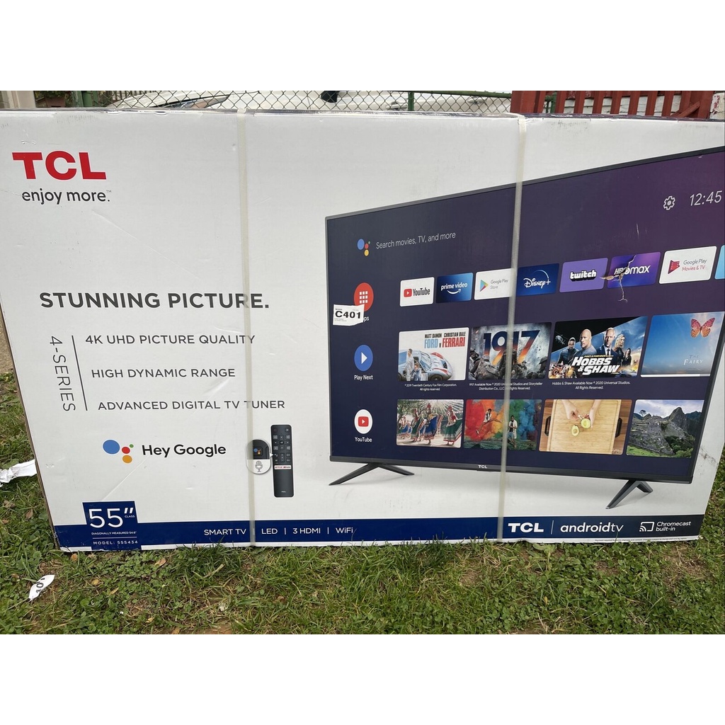 TCL 55 inch 4K LED Smart TV Android HDR 2020 Ultra HD