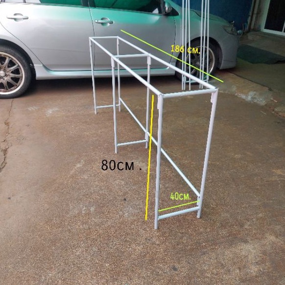 ขาโต๊ะ(สูง125cm.xกว้าง30cmx.ยาว186cm.)