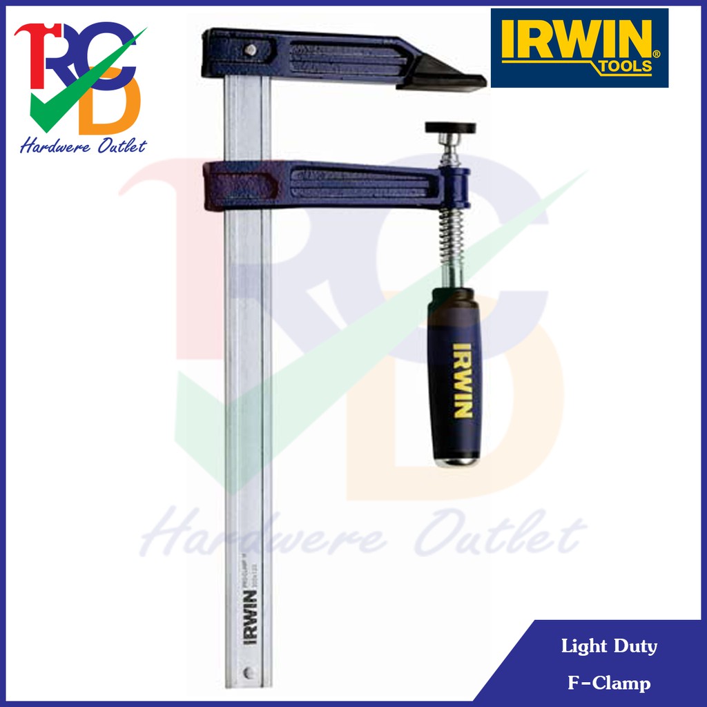 IRWIN Light Duty F-Clamp สำหรับงานเบา ขนาด 12" - 32"