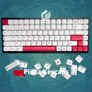 PBT Pinka Keycaps XDA Profile Dye-Sub Keycaps For Mechanical Keyboard AKKO, RK Keyboard Capatiable