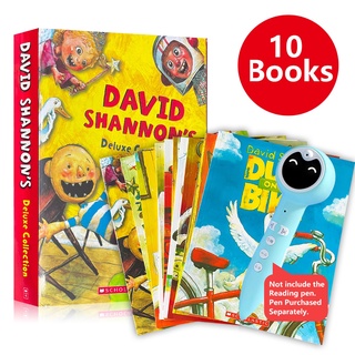 10 หนังสือ/ชุด David Shannons Deluxe Collection ในการอ่านหนังสือนิทานภาษาอังกฤษสำหรับทารกการเรียนรู้ของเล่นสำหรับเด็ก