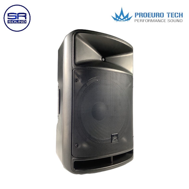 PROEUROTECH KF15U ตู้ลำโพงแบบมีขยาย ขนาด 15 นิ้ว 500 WATTS/BLUETOOTH/MP3/USB/FM/ไมค์ลอย 2 ตัว KF-15U KF 15U