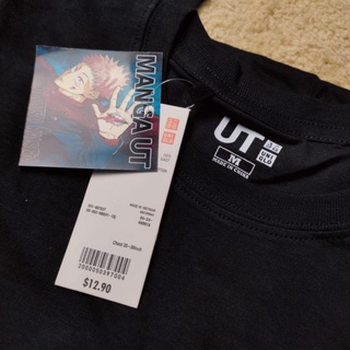 ♟Uniqlo เสื้อยืด พิมพ์ลายอนิเมะ UT x JUJUTSU KAISEN JJK GOJO CURSED YUJI MEGUMI MANGA