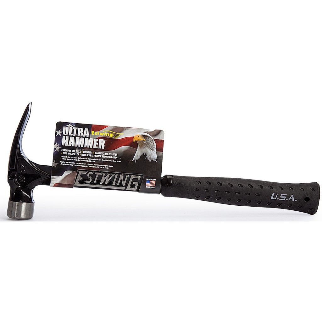 ค้อนEstwing Ultra Series Hammer - 19 oz Framer Smooth or Milled Face Shock Reduction Grip or Leather