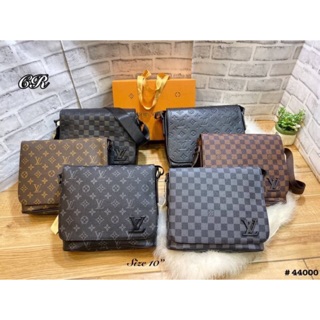 กระเป๋าหลุยส์ผู้ชาย ไซค์10” Louisvuitton กระเป๋าสะพายข้างผู้ชาย ลายหลุยส์