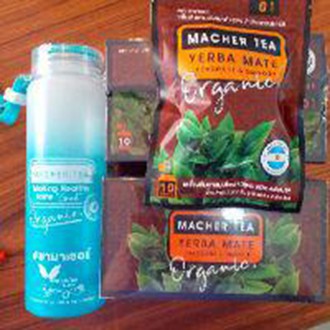 (2กล่องแถมขวด)MACHER TEA YERBA MATE(2กล่องแถมฟรีกระบอกน้ำ) ชามาเต ลดความอยากอาหารและเพิ่มการเผาผลาญต