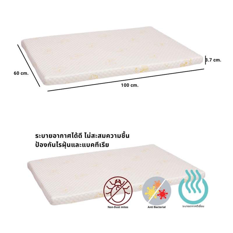 Ldawin ที่นอนเด็ก เซ็ทเบาะที่นอนเด็ก เบาะนอน Premium Memory Foam ...