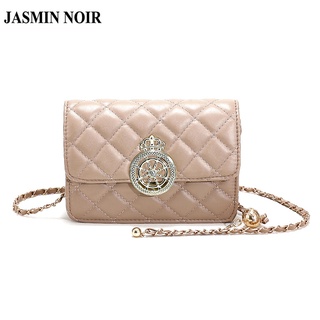 Jasmin NOIR กระเป๋าสะพายไหล่ ลายสก๊อต แต่งสายโซ่ แฟชั่นสําหรับสตรี