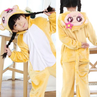 7C63 ชุดเด็ก ชุดมาสคอต ชุดนอนแฟนซี ชุดลิงน้อย เพศหญิง Mascot Smile Monkey Girl Costumes