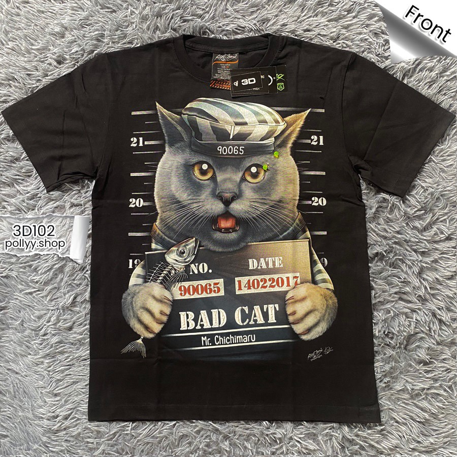 Rock Chang เสื้อยืดผู้ชายแฟชั่น เรืองแสงได้ พิมพ์ภาพกราฟฟิกหน้า-หลัง คุณภาพสูงแบบ High Definition(HD