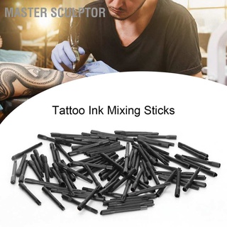 Master Sculptor 100pcs Tattoo Ink Mixing Sticks Mixer Machine Pigment Stirring Rods