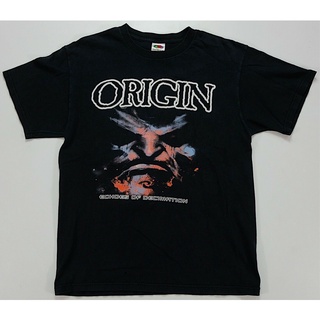 tshirtเสื้อยืดคอกลมฤดูร้อนGILDAN เสื้อยืดผ้าฝ้าย พิมพ์ลาย Origin Echoes Of Global Decimation 2005 Tour the latest แฟชั่น