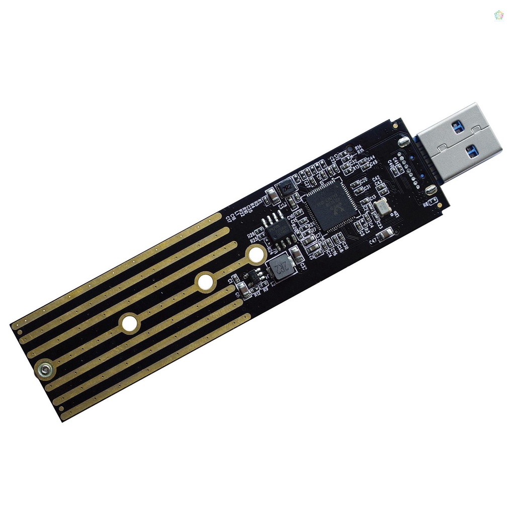 {พร้อมส่ง} บอร์ดอะแดปเตอร์ NVMe PCIe เป็น USB3.1 Type A M.2 2 in 1 รองรับโปรโตคอล NVMe & SATA Dual #7