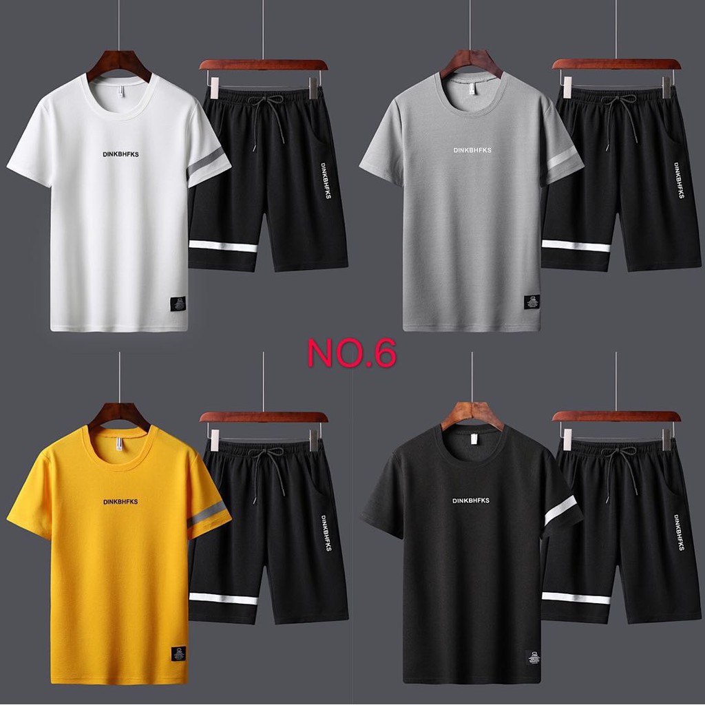 เสื้อยืดคอกลมสีพื้น ชุดกีฬาผู้ชาย ชุด เสื้อยืดผู้ชาย