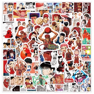 100Pcs/Set ❉ Slam Dunk - Anime Sakuragi Hanamichi Kaede Rukawa สติ๊กเกอร์ ❉ DIY Fashion Mixed Luggage Laptop Skateboard Doodle Decals สติ๊กเกอร์