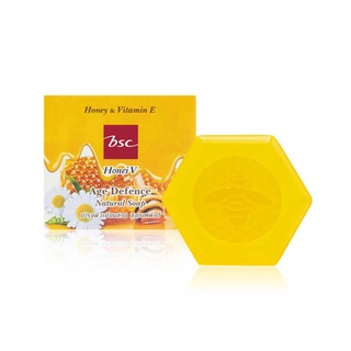 HONEI V BSC AGE DEFENCE NATURAL SOAP (64020) ฮันนี่ วี บีเอสซี เอจ ดิเฟนซ์ แนชเชอเริล โซฟ 85 กรัม สูตรน้ำผึ้ง