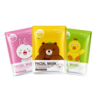 โปรโมชั่น : มาส์ก มาค มาร์คหน้าไลน์หมี Line bioaqua ไบโออควา 3 กลิ่น ซากุระ ทับทิม ชาเขียว