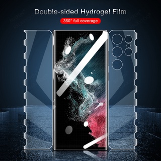 360°Double Soft Hydrogel Protector Film For Samsung Galaxy S22 Ultra S22 Plus Screen Film Sansun S22Ultra S22Plus S 22 Not Glass