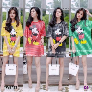 TW9733

เดรสสั้นลายทาง สกรีน Mickey Mouse