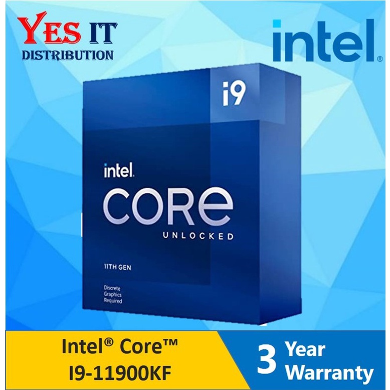 โปรเซสเซอร์ Intel Core i9-11900KF 8 Core 16 เกลียว 5.30 GHz
