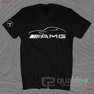 แฟชั่นคลาสสิกSort.V 2022 Amg Mercedes Logo Racing C25 Gt Gtr A45 G63 Ss Oversized Man Tops Chic Tops Gildan 100% Cotton