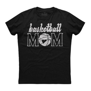 แขนสั้นcrew neckขายดี เสื้อยืดแขนสั้น พิมพ์ลาย Basketball Mom Mothers Day Gift สีดํา DEbhbn41PJigcp55S-XXXXL