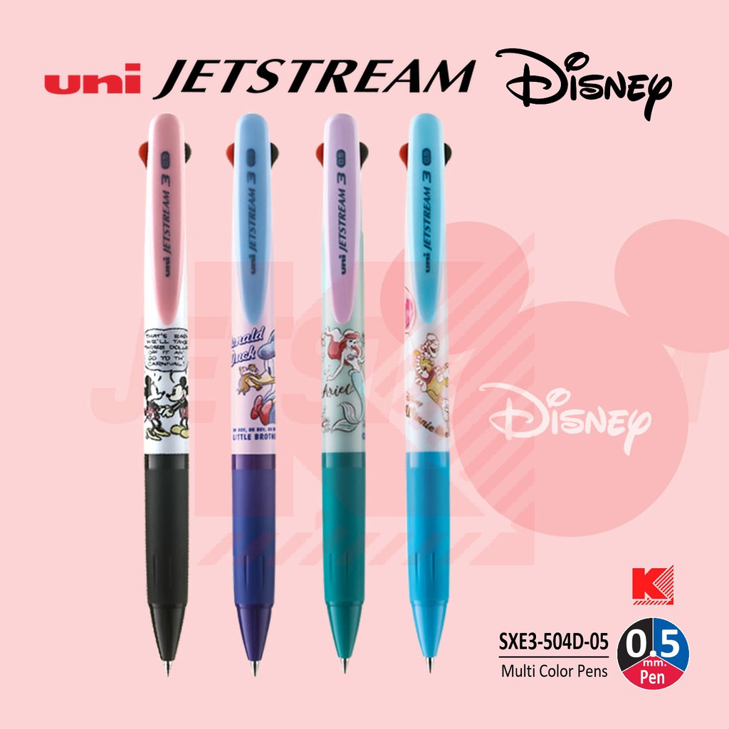 UNI ปากกาเจ็ทสตรีม 3 หัว SXE3-504D-05 Disney Limited!!