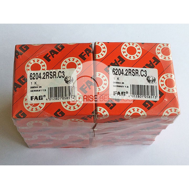 แบริ ่ งบอลร ่ องลึก FAG 6204 2RSR C3