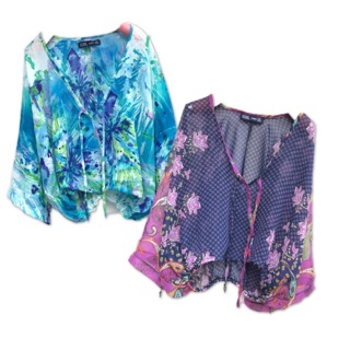 เสื้อ CROPS TOPS BOHO STYLE เสื้อฮาวาย SUMMER พร้อมส่ง