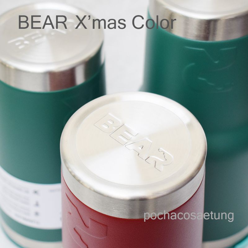 สลักชื่อฟรี!! แก้ว BEAR X’mas Color สีด้าน เก็บอุณหภูมิได้ยาวนาน ไม่มีไอน้ำ ของเเท้ ราคา ถูกที่สุด ดีลบีเคเค แกลเลอรีภาพที่ 4
