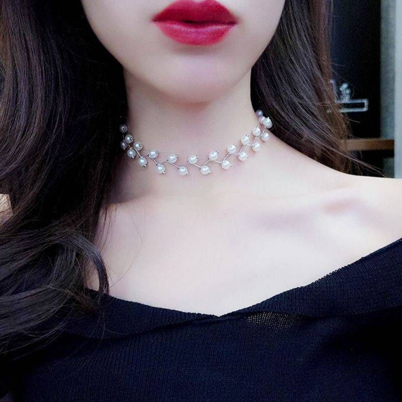 สร้อยโชกเกอร์ สร้อยมุก