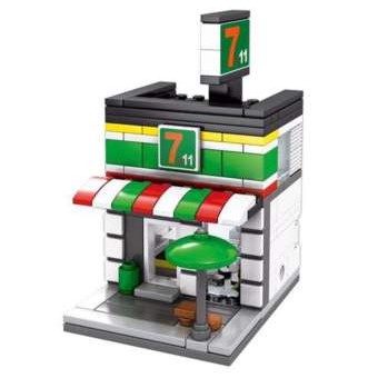 ตัวต่อ SEMBO BLOCK (177 ชิ้น) : ร้านค้า 7-eleven เซเว่นอีเลฟเว่น ของเล่น ของสะสม สร้างเมืองจิ๋ว เลโก้ Lego #6014
