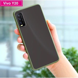 [ ส่งจากไทย ] Case VIVO Y20/Y20s/Y20i/Y12S เคสกันกระแทก ปุ่มสีผิวด้าน ขอบนิ่มหลังแข็ง เคสโทรศัพท์ วีโว่ พร้อมส่ง