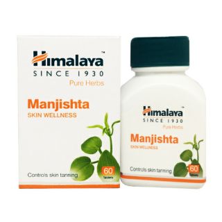 Himalaya Manjishtha/Manjishta รักษากระ ลบจุดด่างดำ 60 เม็ด