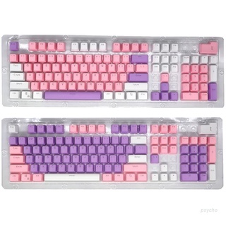 Psy Pbt Keycap Oem ความสูง 3 สี (สีชมพู / สีขาว / ชมพู / ขาว) เหมาะสําหรับคีย์บอร์ดติดตั้งสวิทช์ Mx