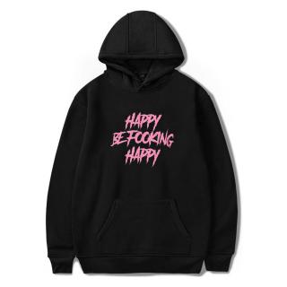 เสื้อกันหนาวมีฮู้ดสไตล์ฮิปฮอป Yungblud Be Fooking Happy