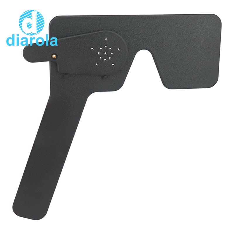 Lorgnette 17 Pinhole พลาสติกสีดําทดสอบวิสัยทัศน์ตา