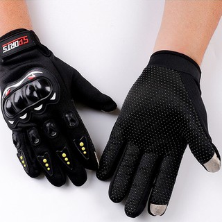 Sports Gloves ถุงมือมอไซร์ ถุงมือ เต็มนิ้ว ขับขี่รถมอเตอร์ไซค์ และจักรยาน รุ่นยอดนิยม