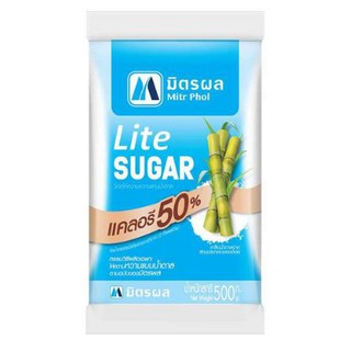 Lite Sugar มิตรผลไลท์ชูการ์ วัตถุให้ความหวานแทนน้ำตาล น้ำตาลแคลอรี่ต่ำ  500 กรัม ตรามิตรผล