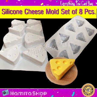 Namita Silicone Cheese Mold Set 8 Pcs. แม่พิมพ์ซิลิโคน แม่พิมพ์ชีส แม่พิมพ์เค้ก รูปเนยแข็ง 8 ช่องสุดฮิต