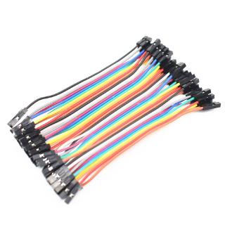 40pcs in Row Dupont Cable 10cm 2.54mm 1pin 1p-1p Female to Female jumper wire