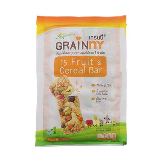 ซองเดอร์เกรนนี่ธัญพืชผสมผลไม้รวมแท่งซอง 80กรัม Xongdur Grains Whole Grains with Mixed Fruit Bars 80g pack.