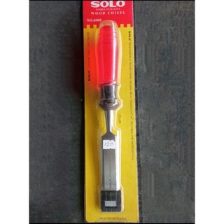 สิ่ว สิ่วช่างไม้ สิ่วด้ามพลาสติก โซโล รุ่น 6000 SOLO WOOD CHISEL NO.6000  สิ่วปากแบน สิ่วอย่างดี ขนาด 1¼ นิ้ว