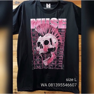 เสื้อยืดผู้ชาย เสื้อยืด พิมพ์ลาย PUNK ROCK MUSE ORIGINAL REBEL S-5XL