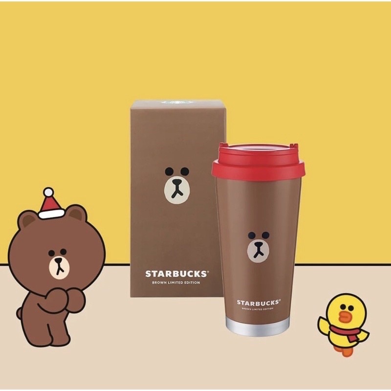 Starbucks Tumbler x Line Friends Brown and Friends