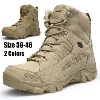 Combat Desert Winter Outdoor Hiking Boots Landing Tactical Military Shoes (Size 39-46)