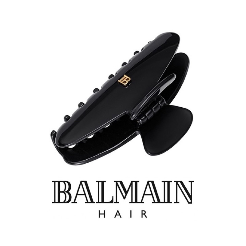 🍀พรีออเดอร์🍀 BALMAIN HAIR CLIP MEDIUM (BLACK) (M)